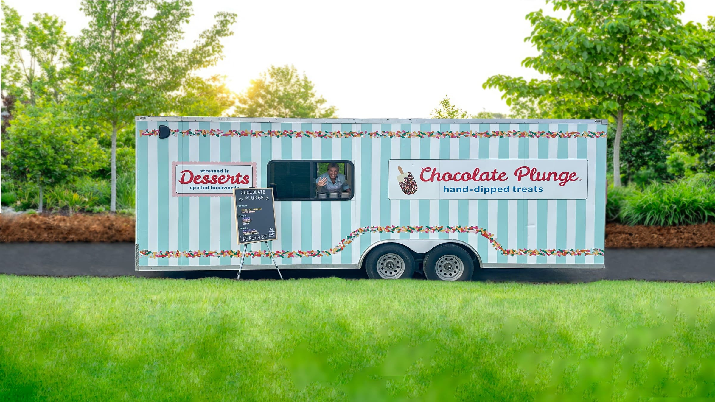 The Chocolate Plunge catering trailer